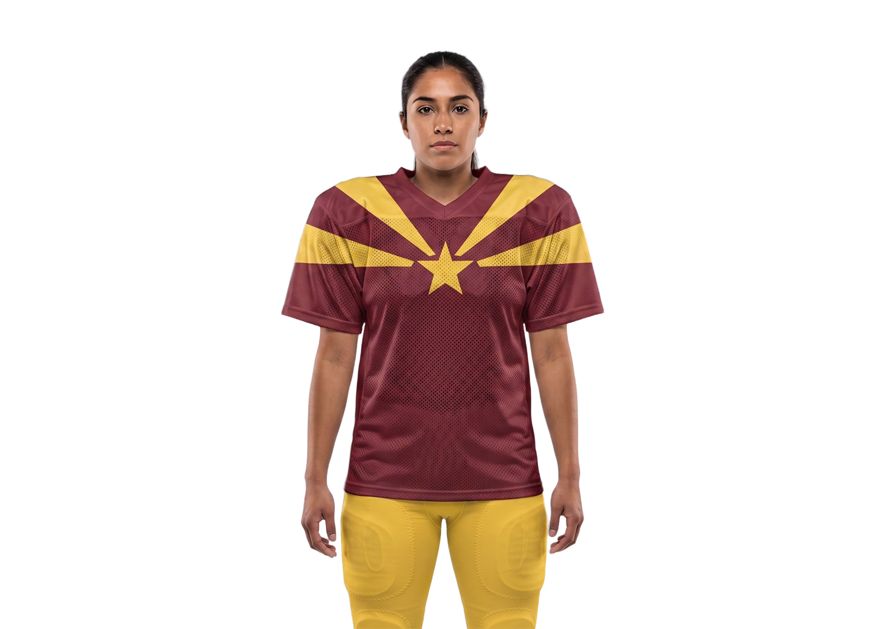 Custom adult youth unisex football jersey stellar maroon - Jersey