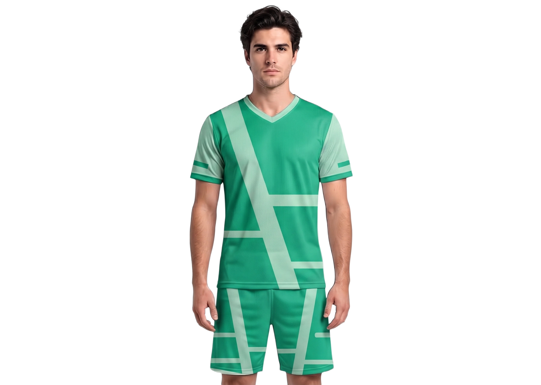 Custom diagonal stripes adult youth soccer jersey - Jersey