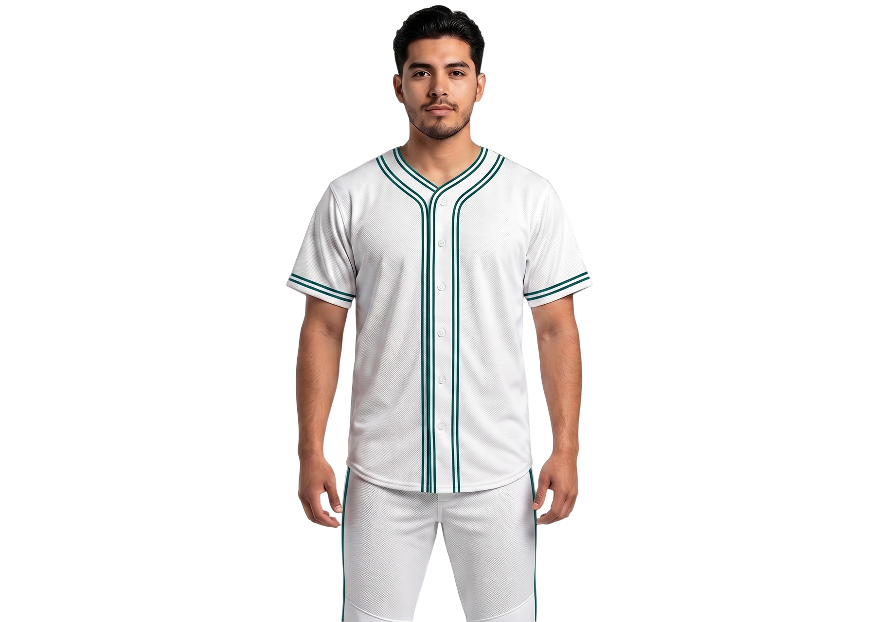 Custom frosted white adult youth unisex full buttons softball jersey - Jersey