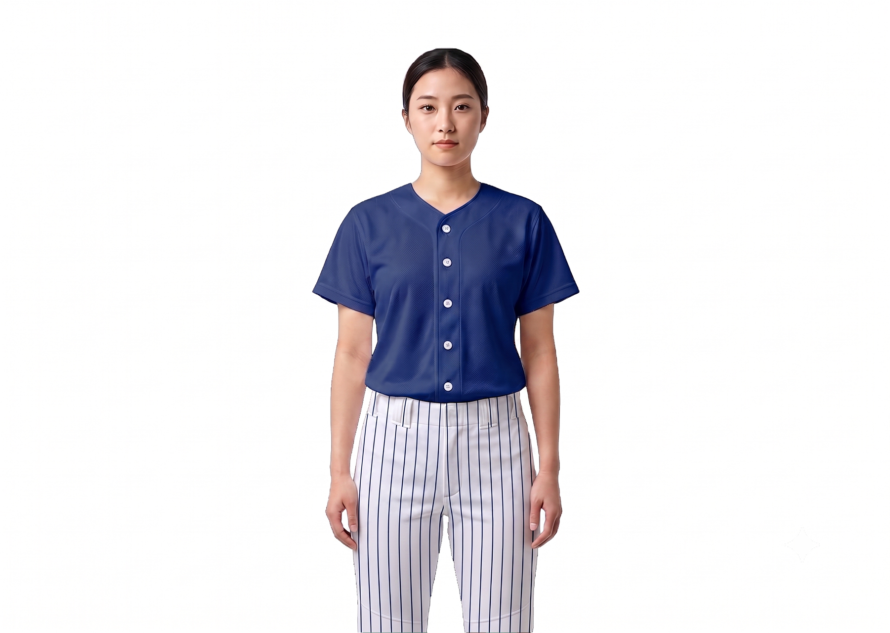 Custom  navy blue adult youth unisex full buttons softball jersey - Jersey