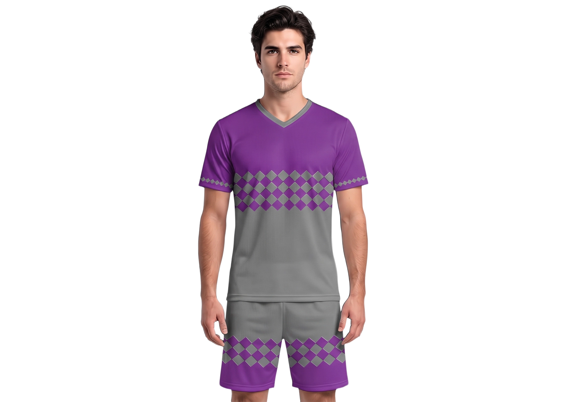 Custom triangle shapes adult youth soccer jersey - Jersey