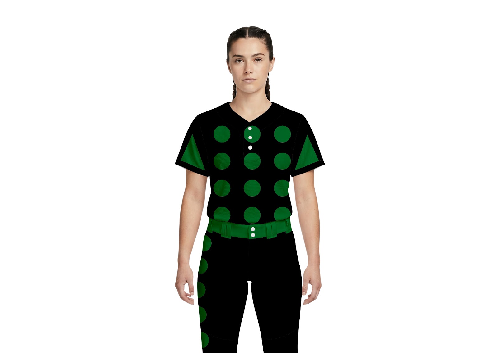 Custom two combination shape three button adult youth unisex softball jersey - Jersey