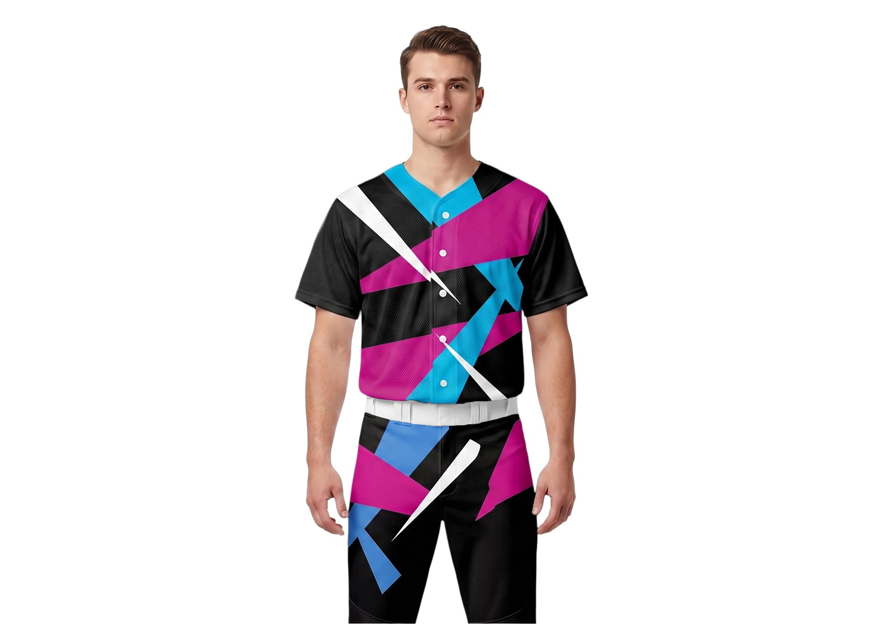 Custom sharp abstract adult youth unisex baseball jersey - Jersey