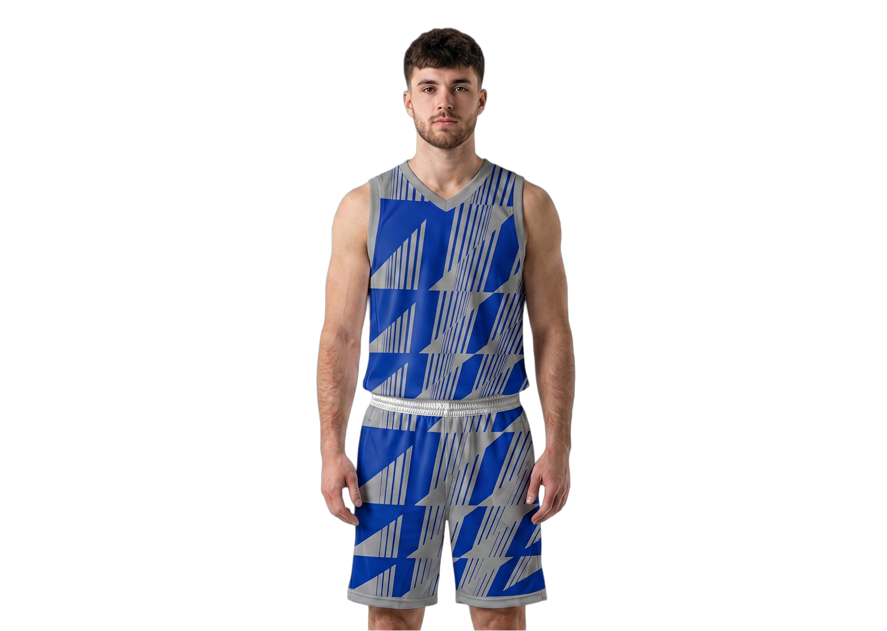 Custom basketball jersey reversible uniform adult youth unisex geometric - Jersey