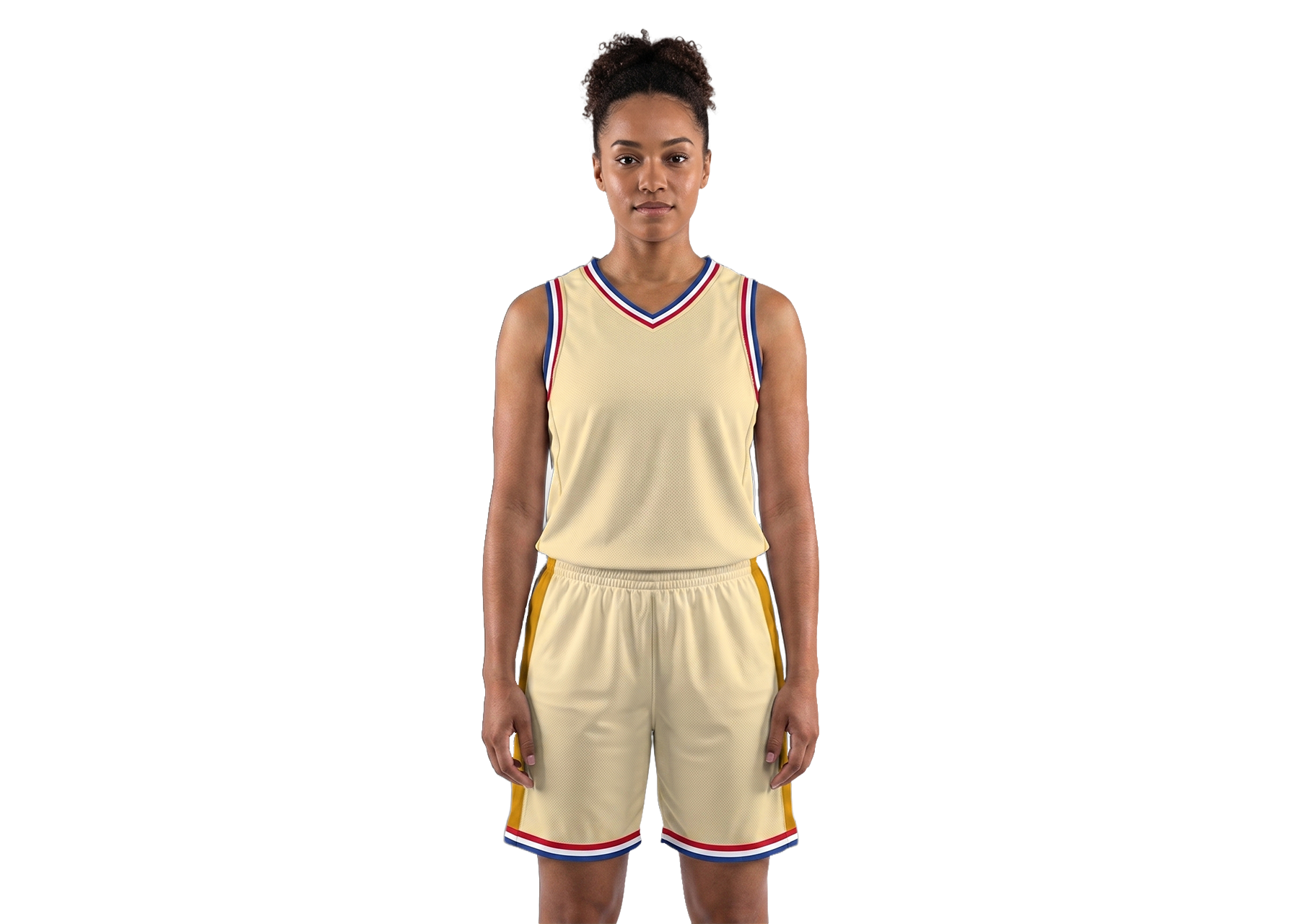 Custom classic warm yellow replica adult youth unisex basketball jersey - reversible uniform - Jersey