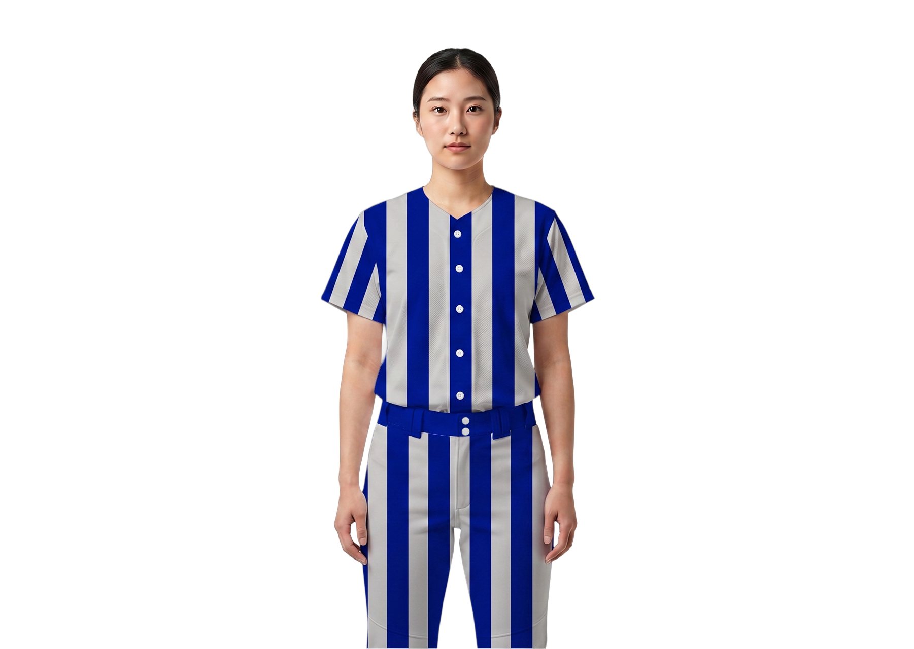 Custom thick horizontal stripes adult youth unisex baseball jersey - Jersey