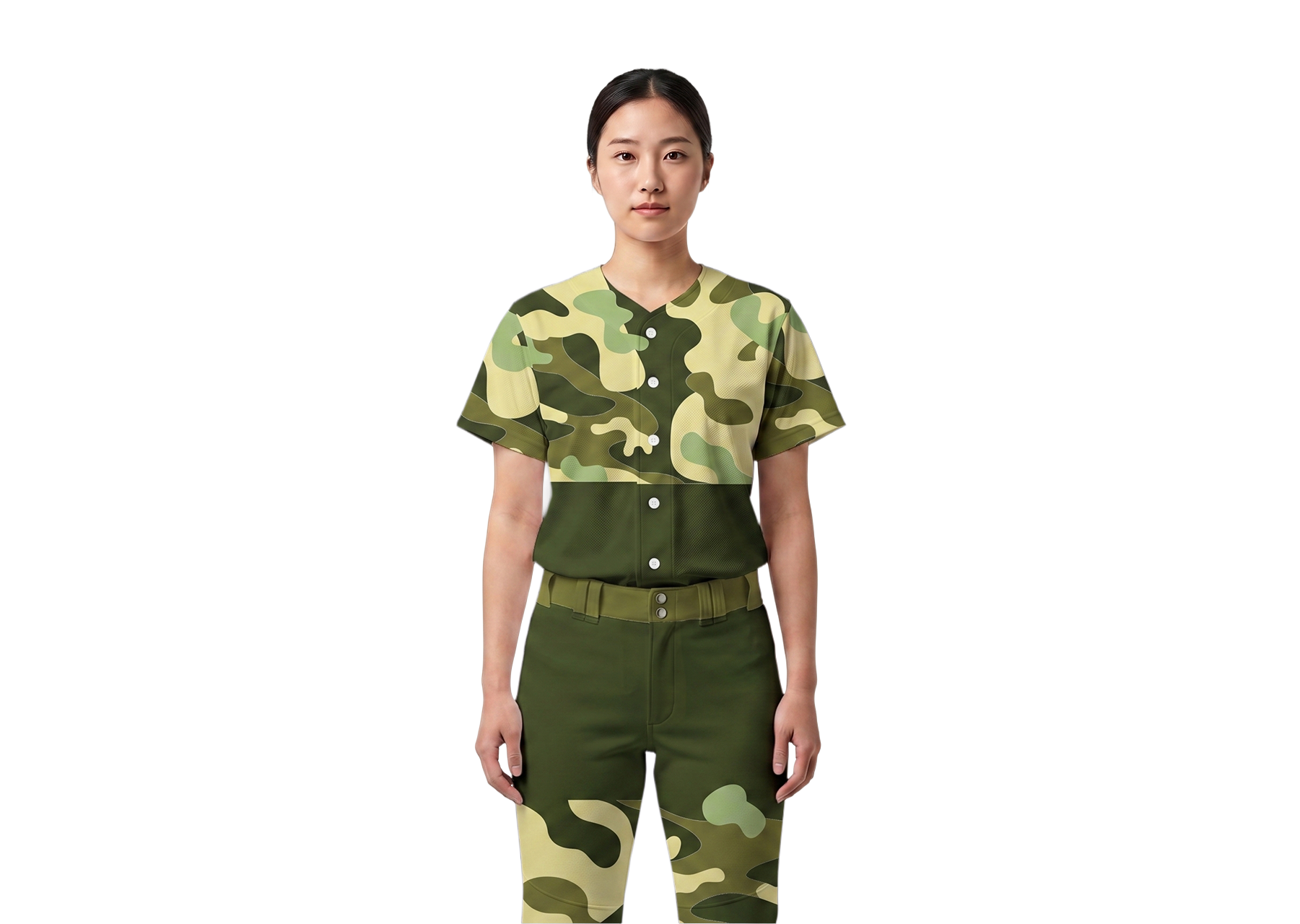 Custom half camo adult youth unisex baseball jersey - Jersey