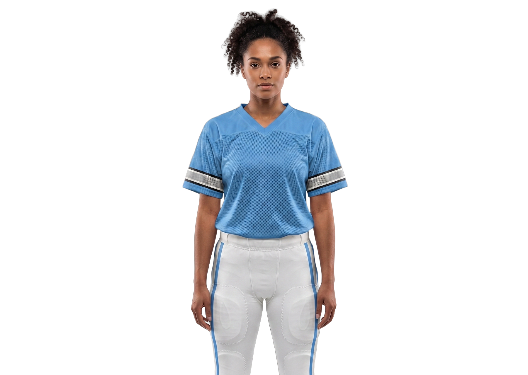 Custom classic cool blue adult youth football jersey - Jersey