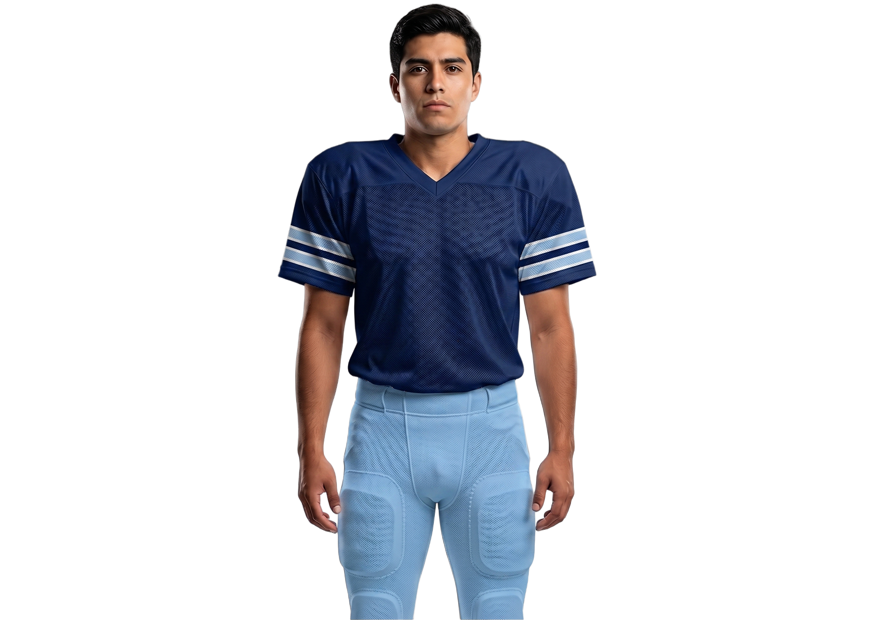 Custom football jersey adult youth unisex cerulean - Jersey