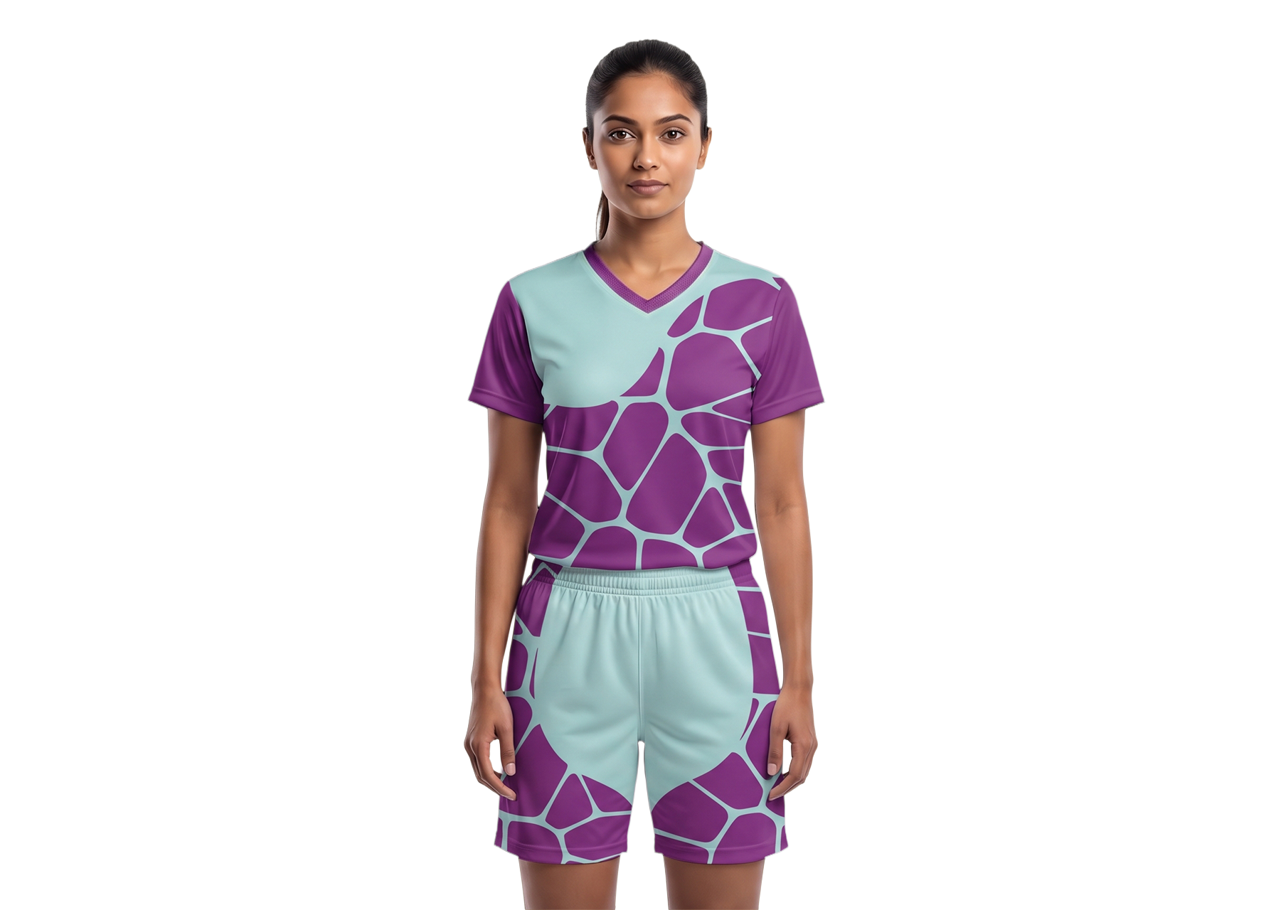Custom half design shapes adult youth soccer jersey - Jersey