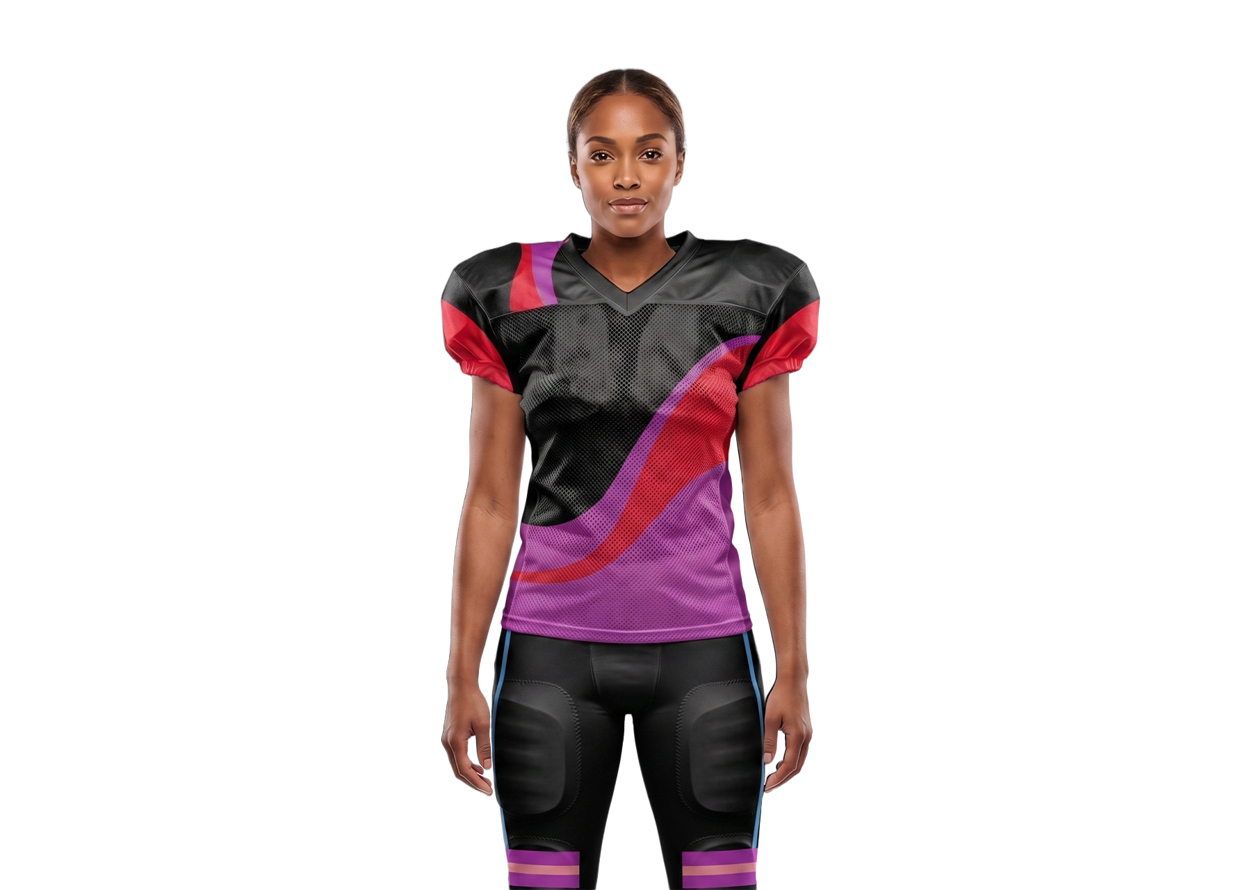 Custom elegant solids adult youth unisex football jersey - Jersey