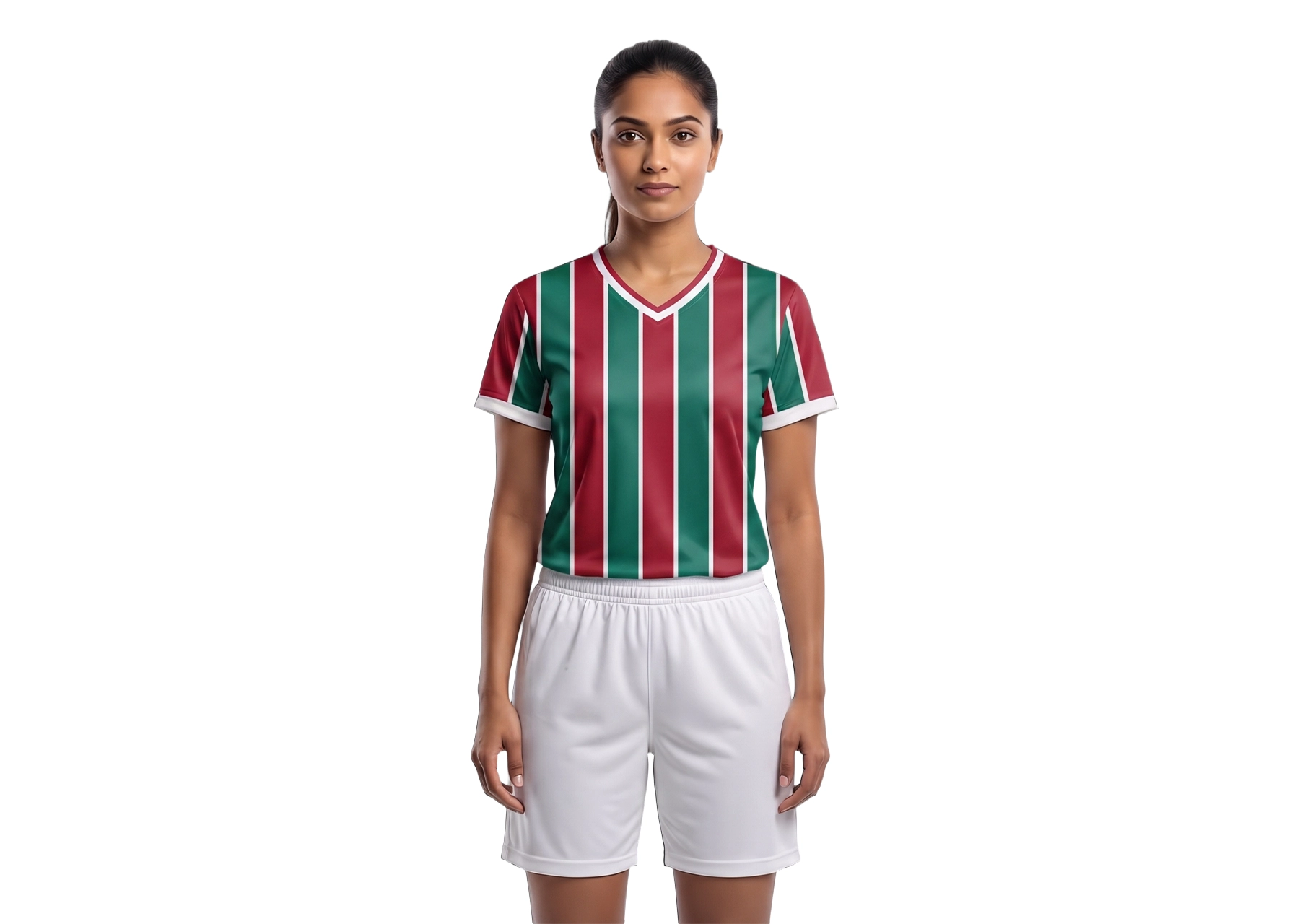Custom green and red stripe adult youth unisex soccer jerseys - Jersey