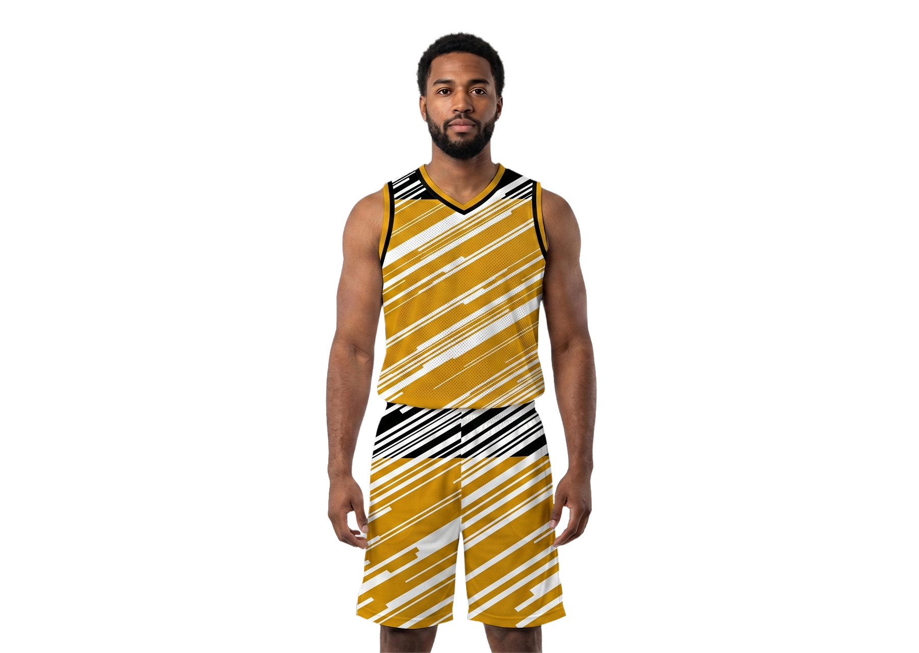 Custom diagonal stripe adult youth unisex basketball jersey - reversible uniform - Jersey