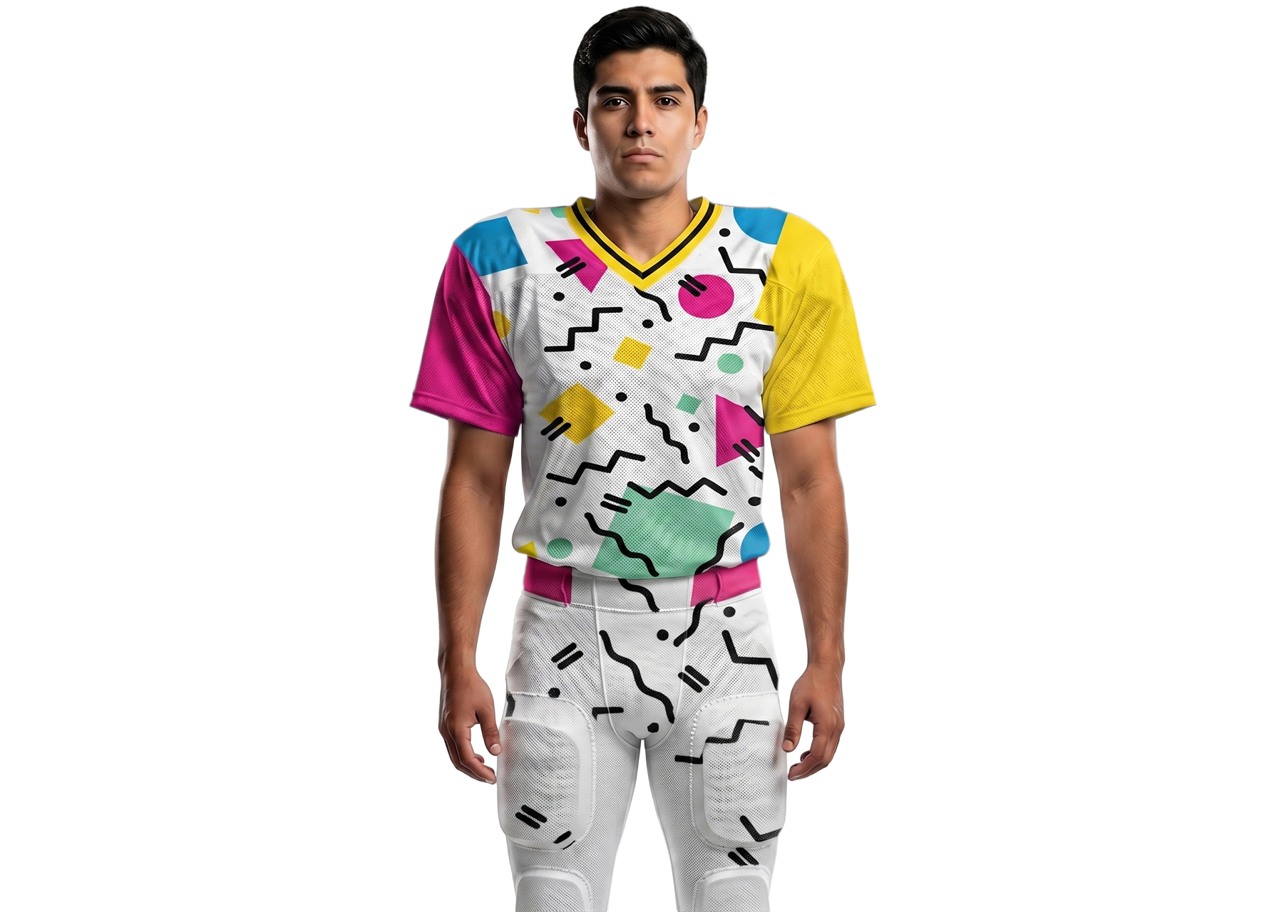 Custom  prime abstract design adult youth unisex football long jersey - Jersey
