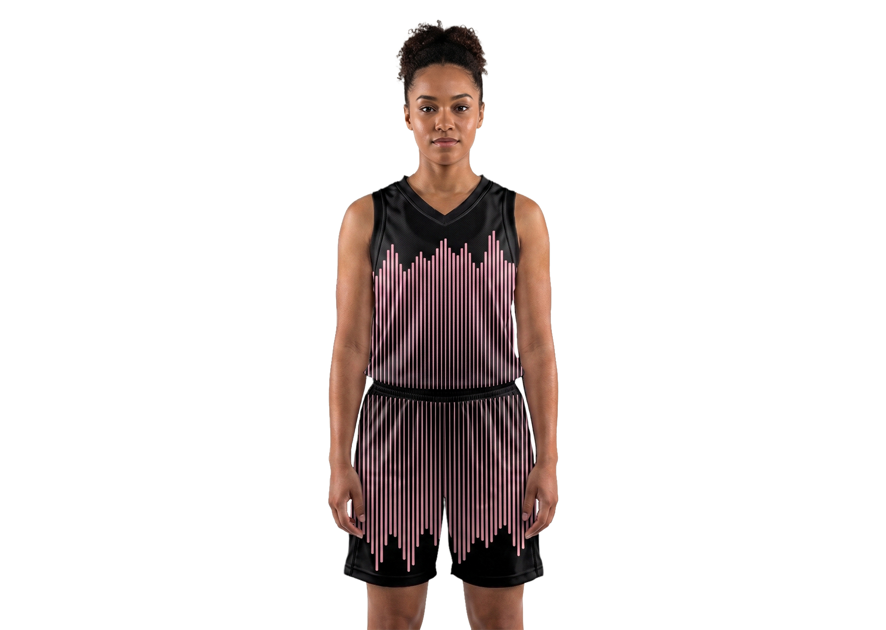 Custom sharp edge lines adult youth unisex basketball jersey - reversible uniform - Jersey