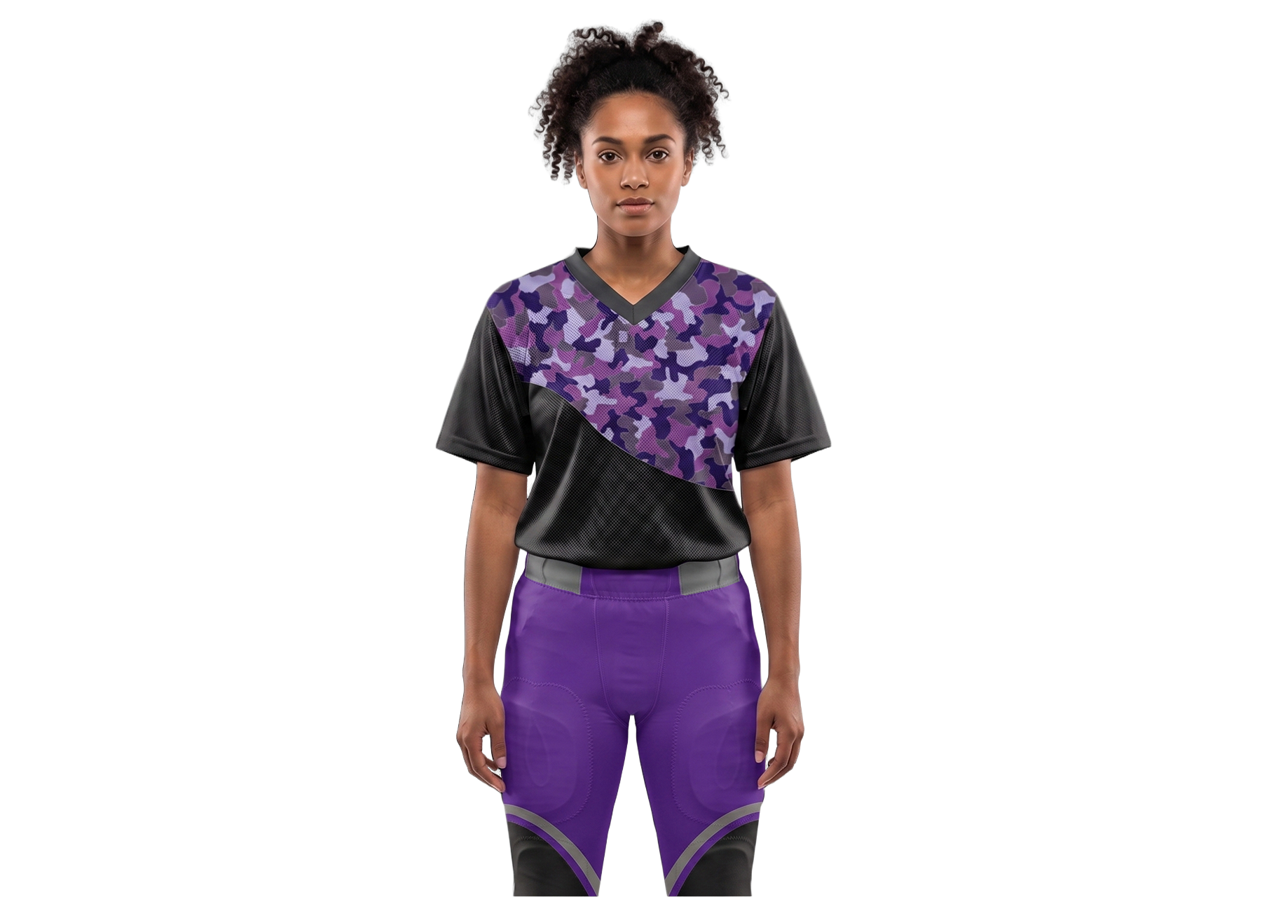 Custom painted camo adult youth unisex football jersey - Jersey