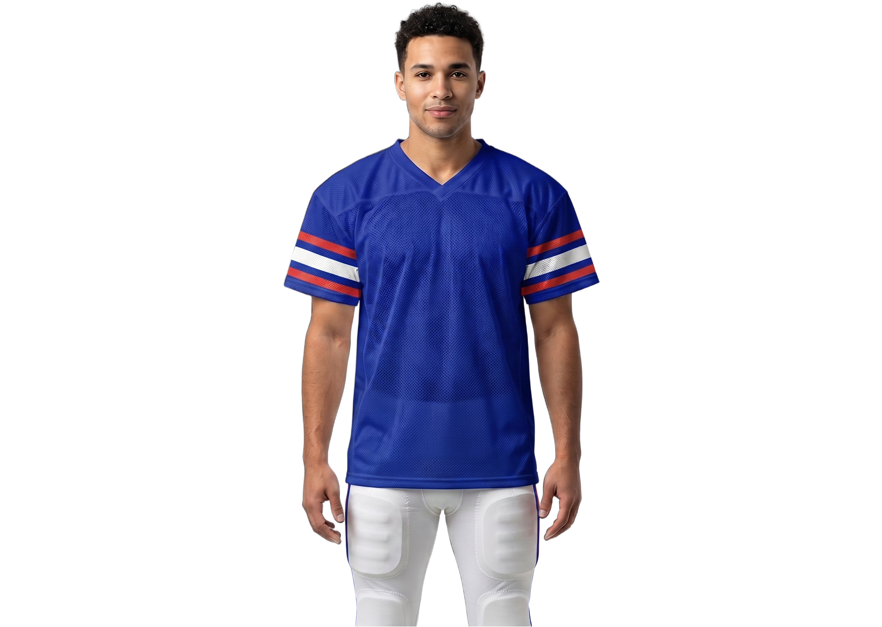 Custom football jersey adult youth unisex cerulean strike - Jersey
