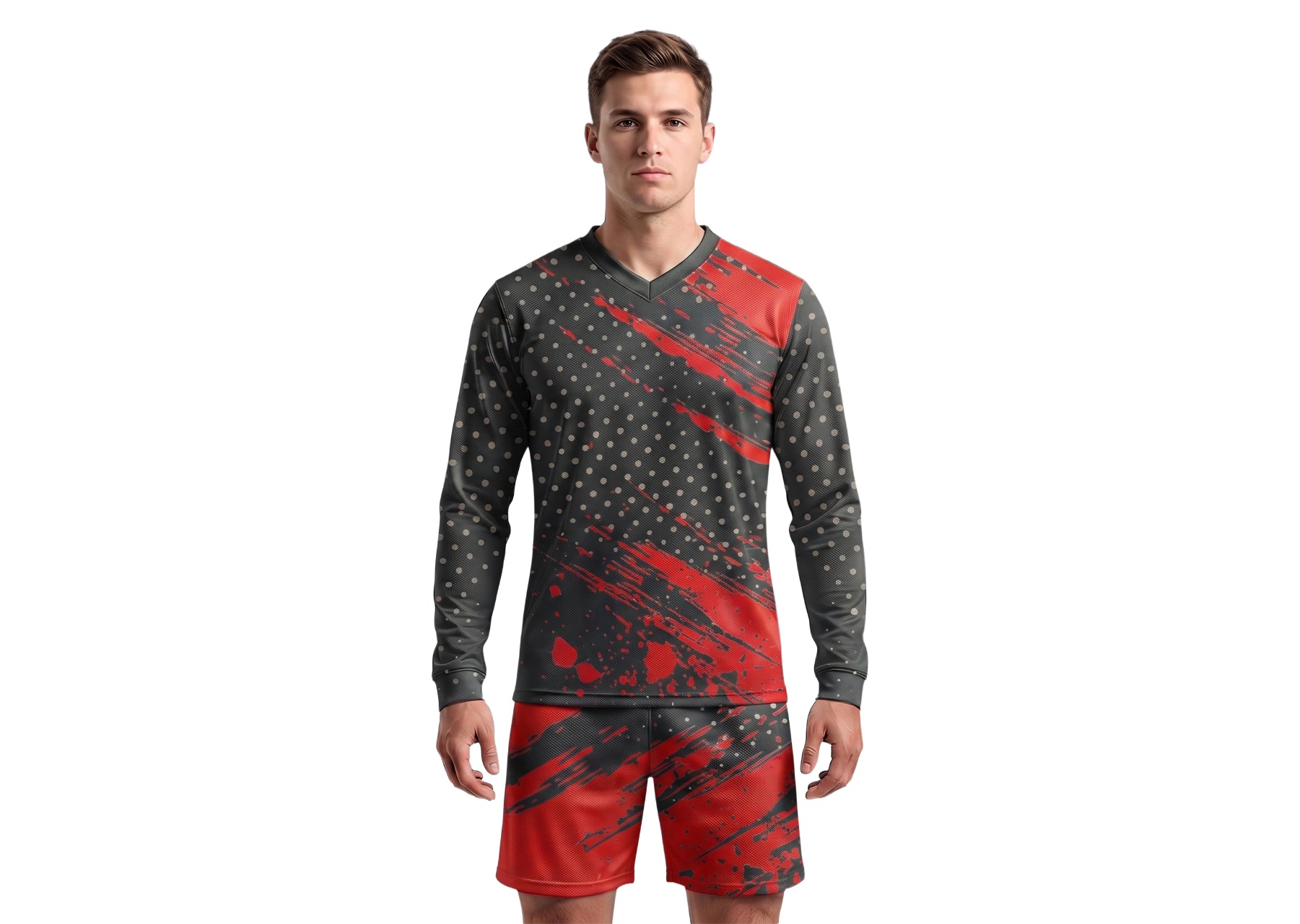 Custom dots adult youth unisex long sleeves soccer jerseys - Jersey