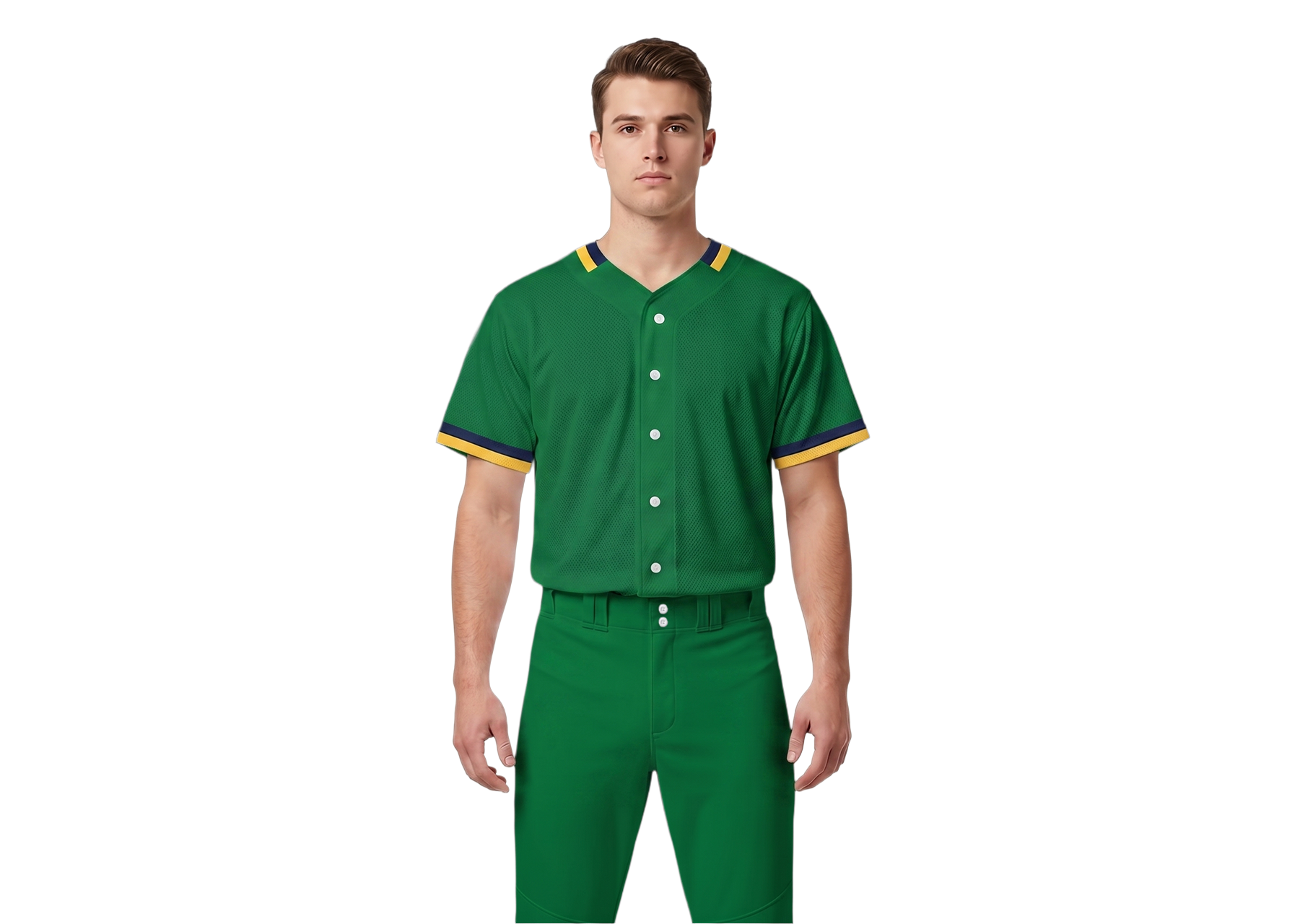 Custom leprechaun lime adult youth unisex full buttons softball jersey - Jersey