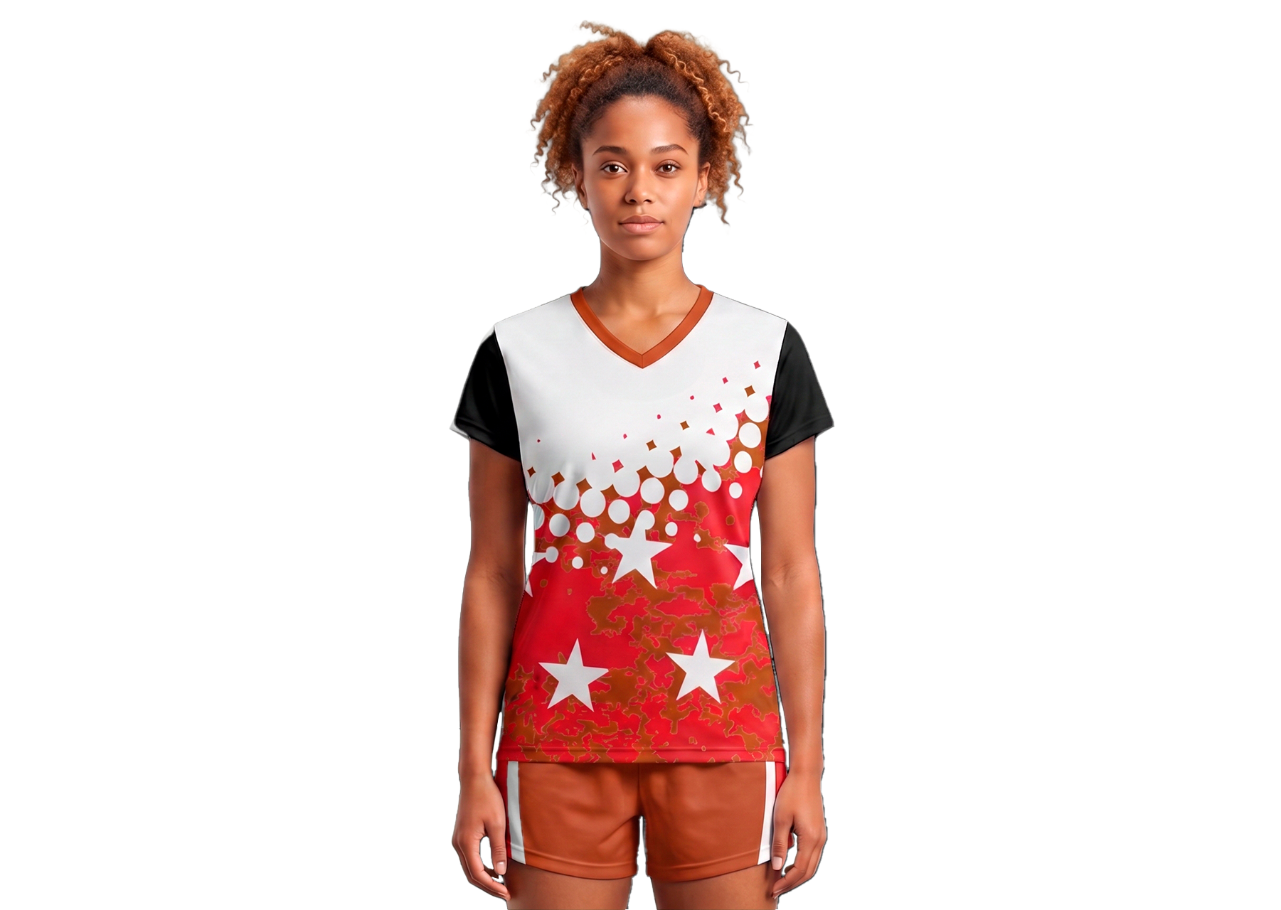 Custom bottom dots stars adult youth unisex volleyball short sleeve jersey - Jersey