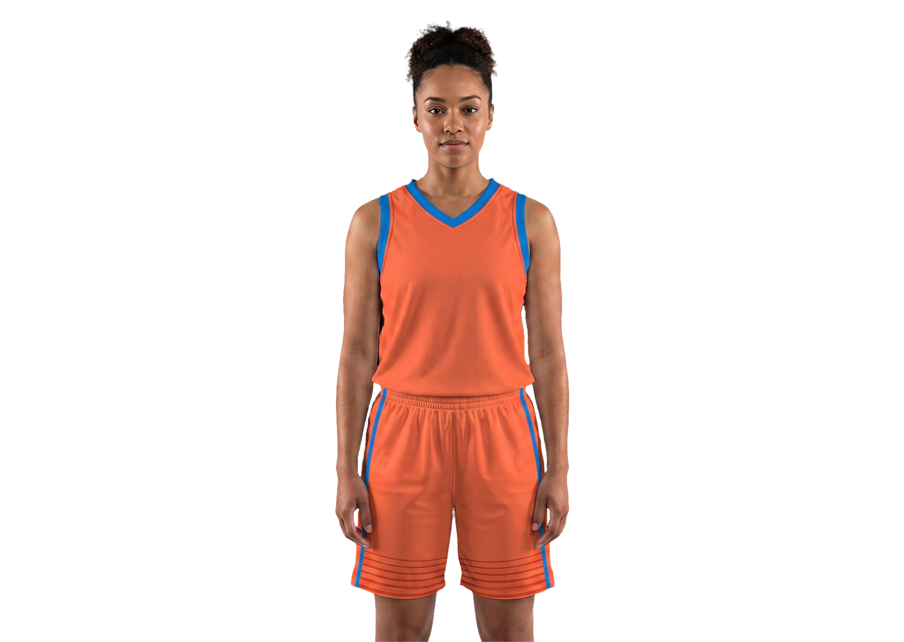 Custom trendy red-orange adult youth unisex basketball jersey - reversible uniform - Jersey