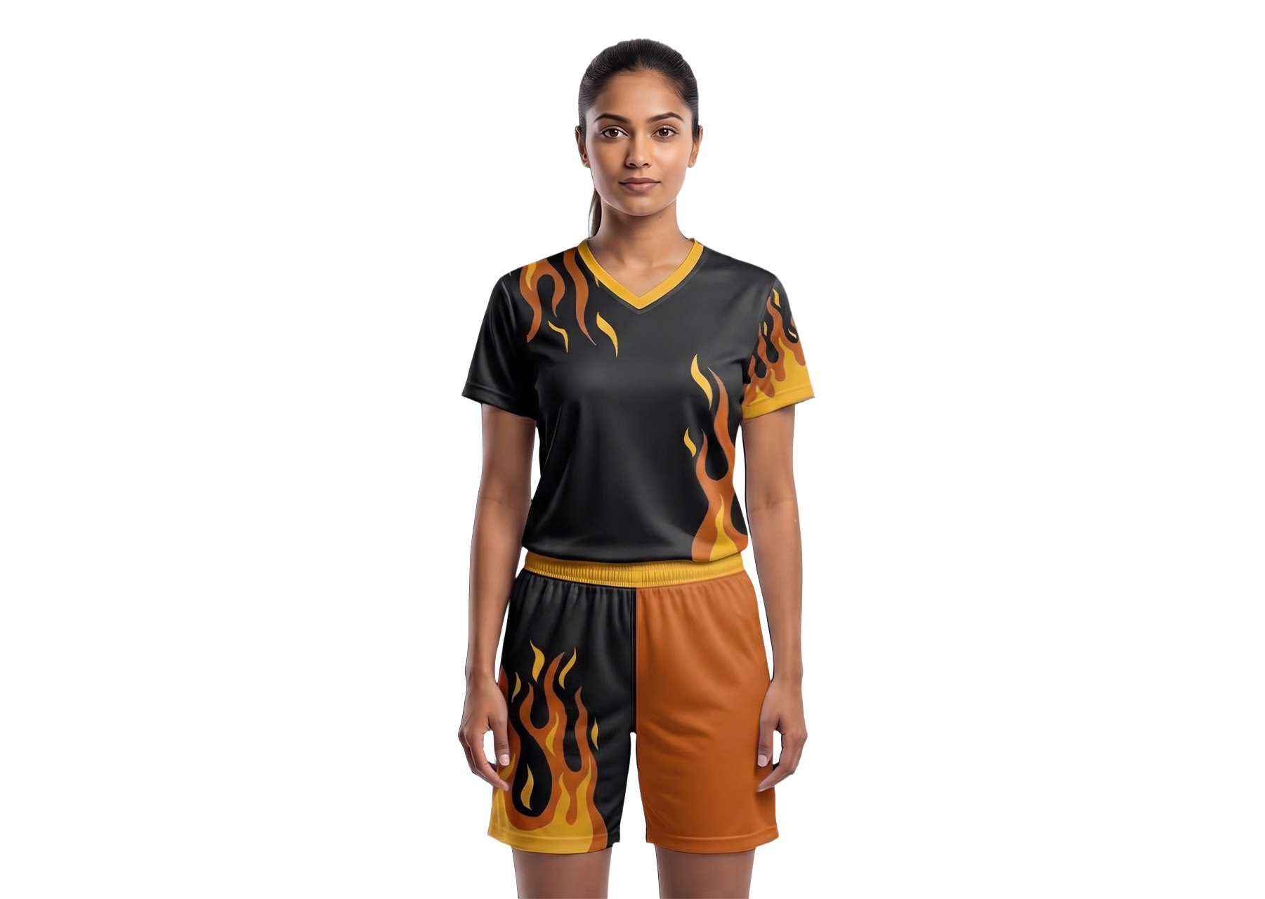 Custom flames nature adult youth soccer jersey - Jersey