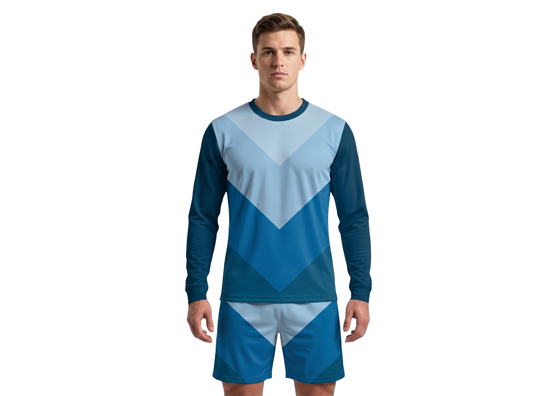 Custom v shapes adult youth unisex long sleeves soccer jerseys - Jersey