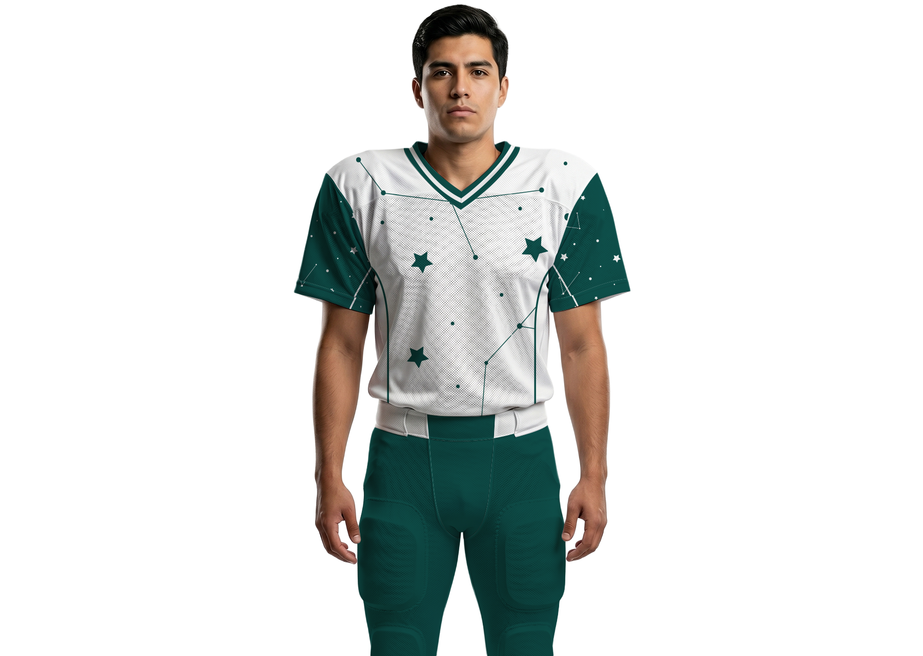 Custom small stars design adult youth unisex football long jersey - Jersey