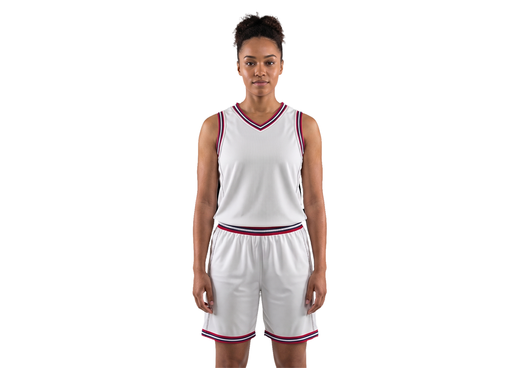 Custom solid white adult youth unisex basketball jersey - Jersey
