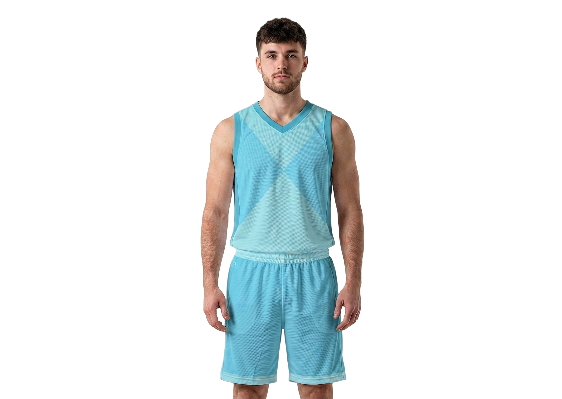 Custom simple triangular solids adult youth unisex basketball jersey - reversible uniform - Jersey