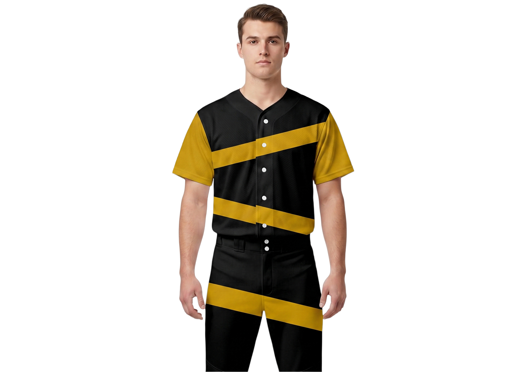 Custom simply elegant stripes adult youth unisex baseball jersey - Jersey