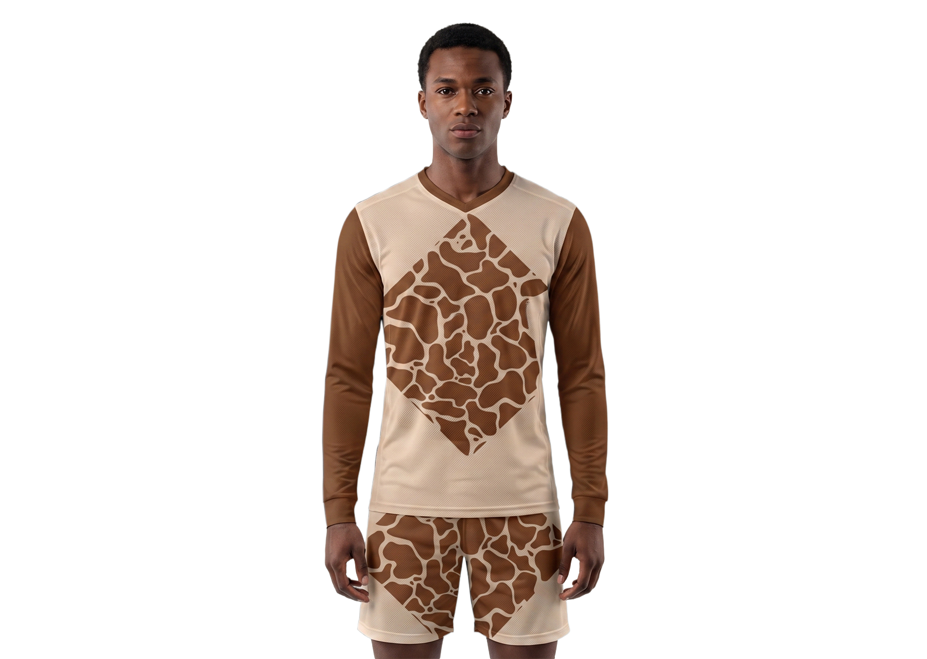 Custom animal footprint adult youth unisex long sleeves soccer jerseys - Jersey