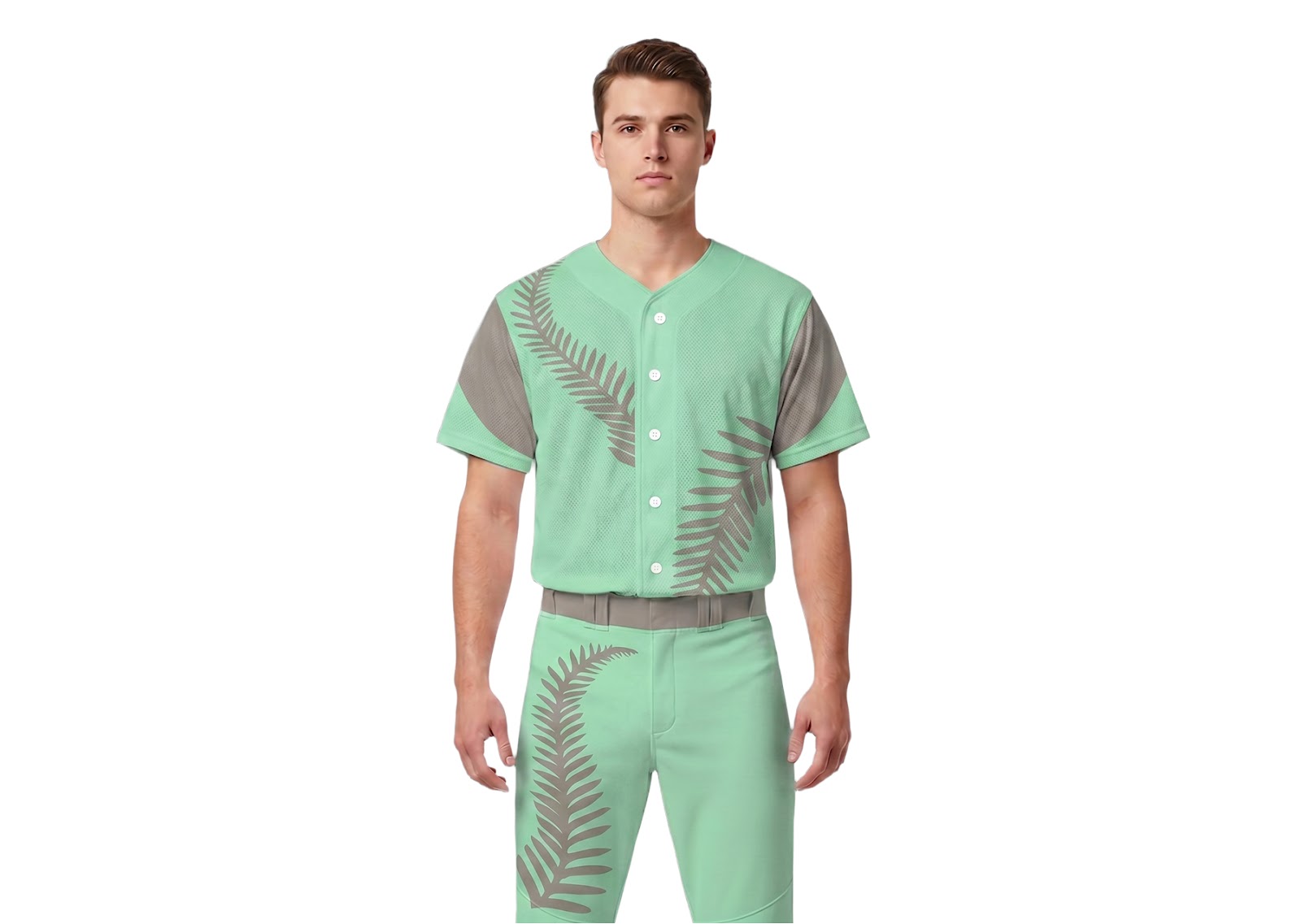 Custom leaves nature adult youth unisex softball jersey - Jersey