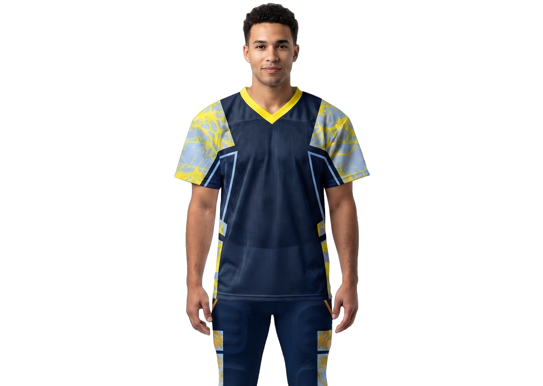 Custom cracks nature adult youth unisex football jersey - Jersey