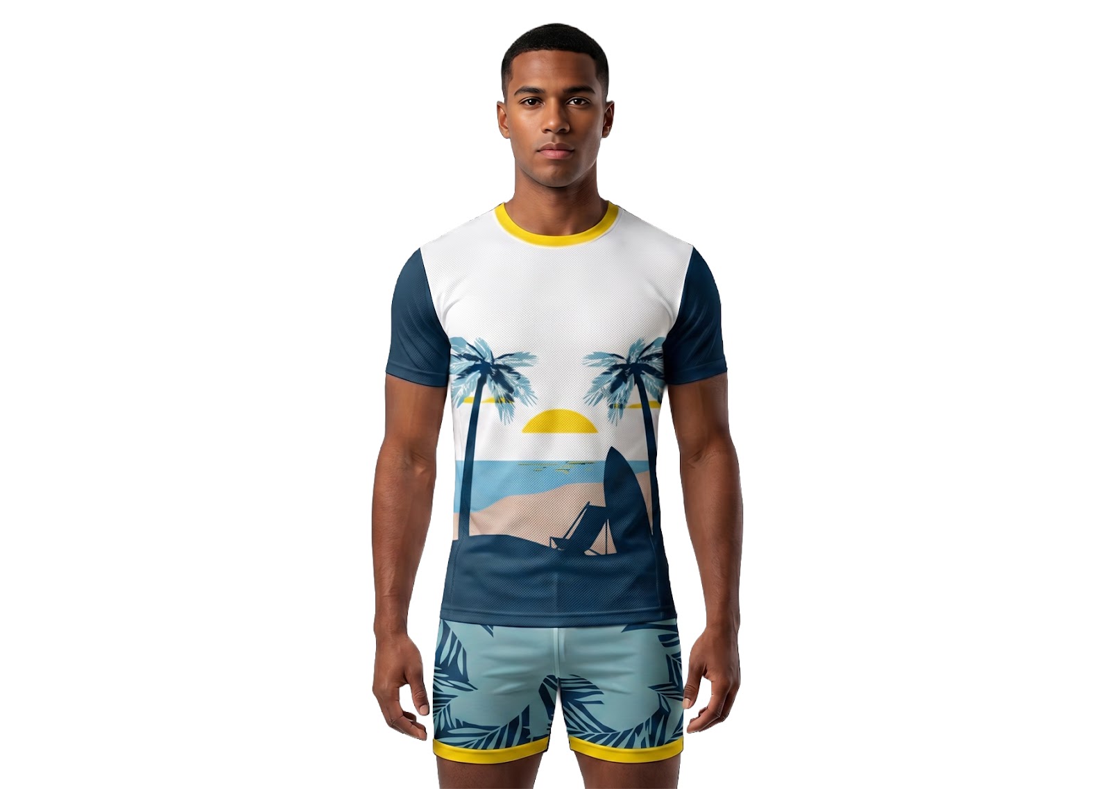 Custom elegant sun set adult youth volleyball jersey - Jersey