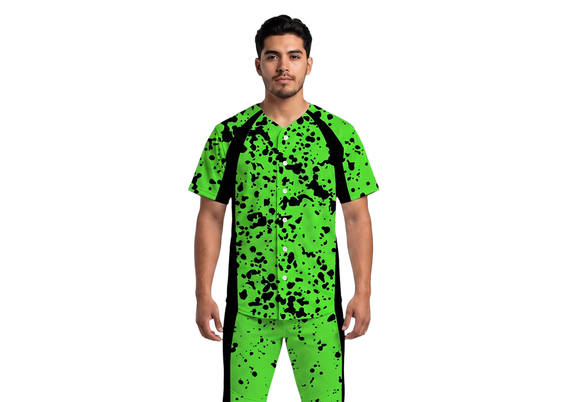 Custom splatter abstract adult youth unisex softball jersey - Jersey