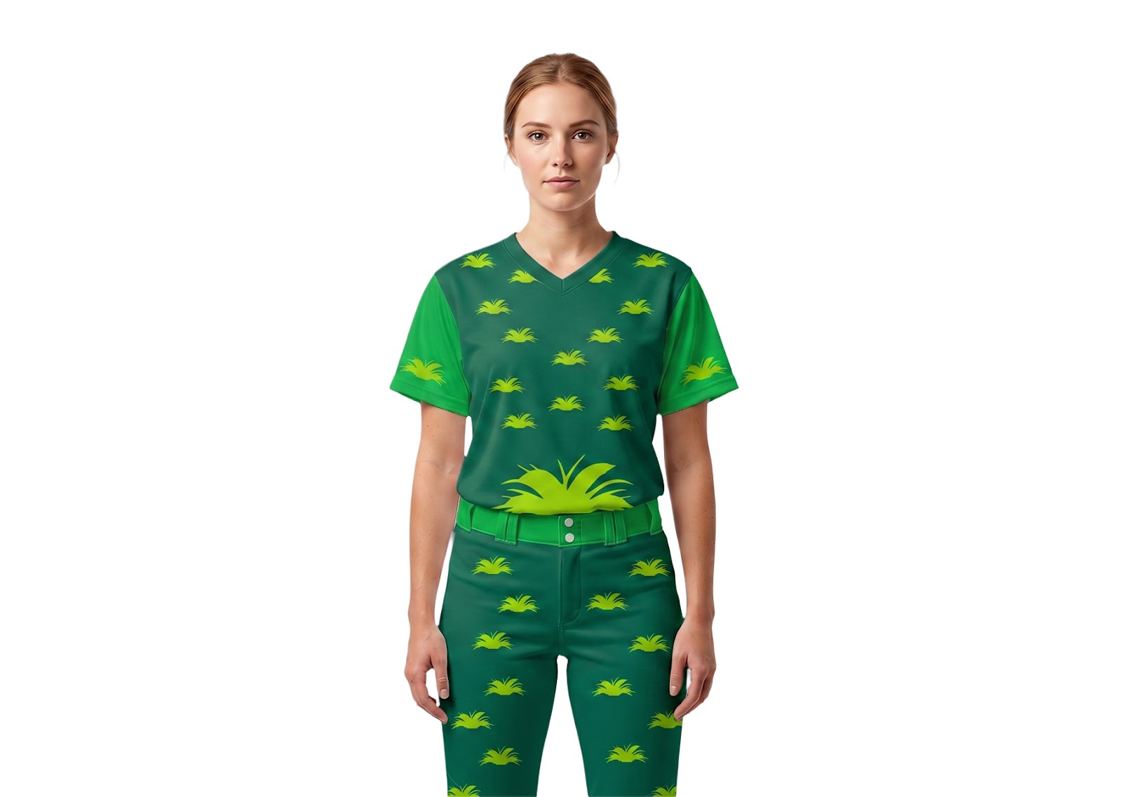 Custom random nature leaves short sleeve adult youth unisex softball jersey - Jersey