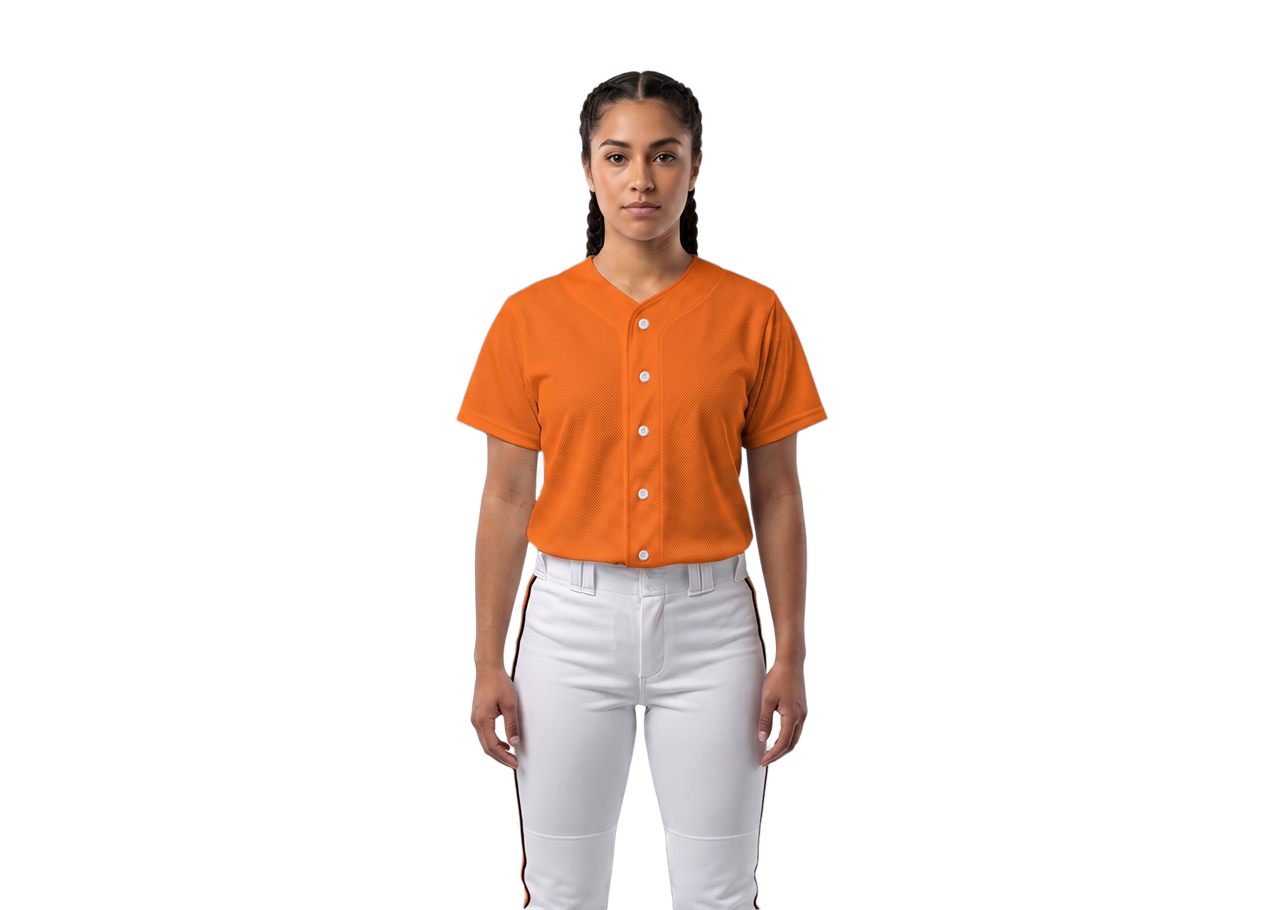 Custom apricot adult youth unisex full buttons softball jersey - Jersey
