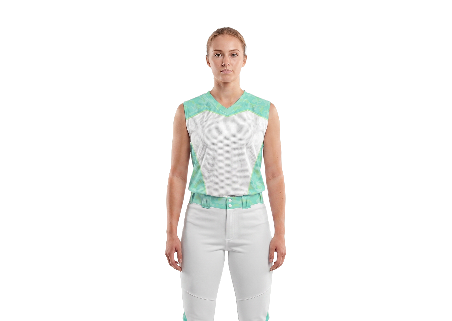Custom unique camo sleeveless adult youth unisex softball jersey - Jersey