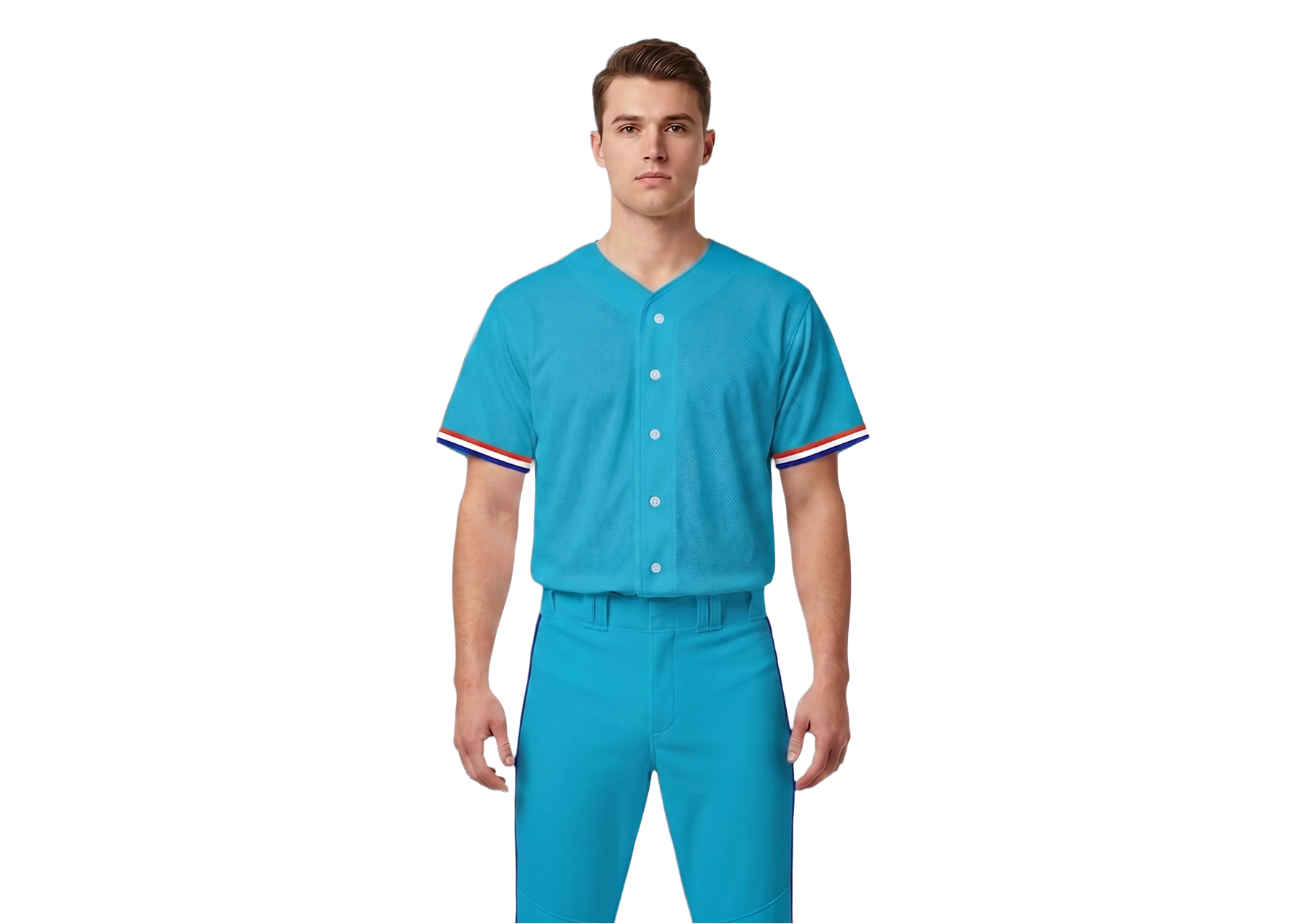 Custom sky soar adult youth unisex full buttons softball jersey - Jersey