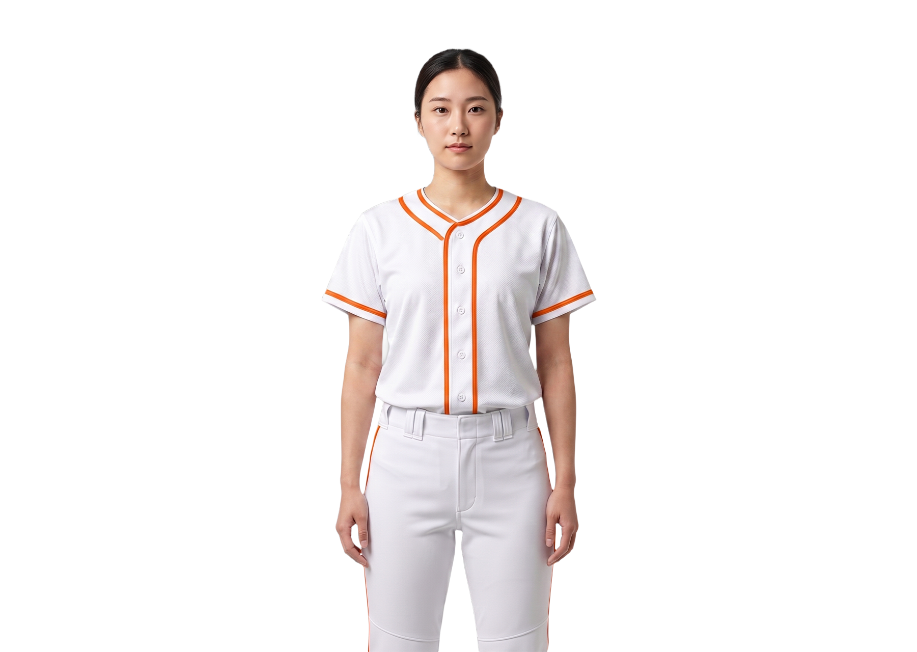 Custom ivory  adult youth unisex full buttons softball jersey - Jersey