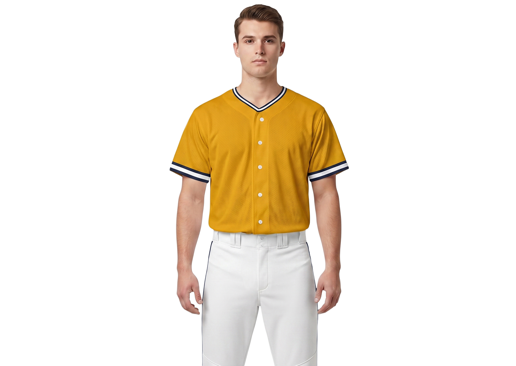 Custom golden horizon adult youth unisex full buttons softball jersey - Jersey