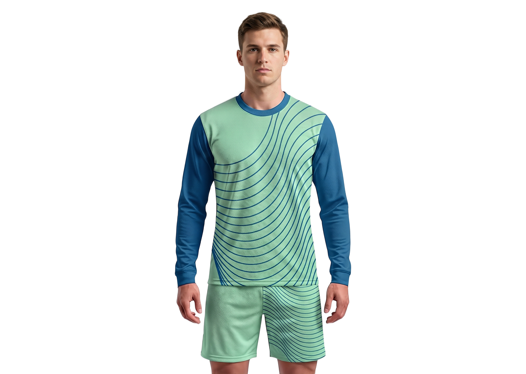 Custom layered lines adult youth unisex long sleeves soccer jerseys - Jersey
