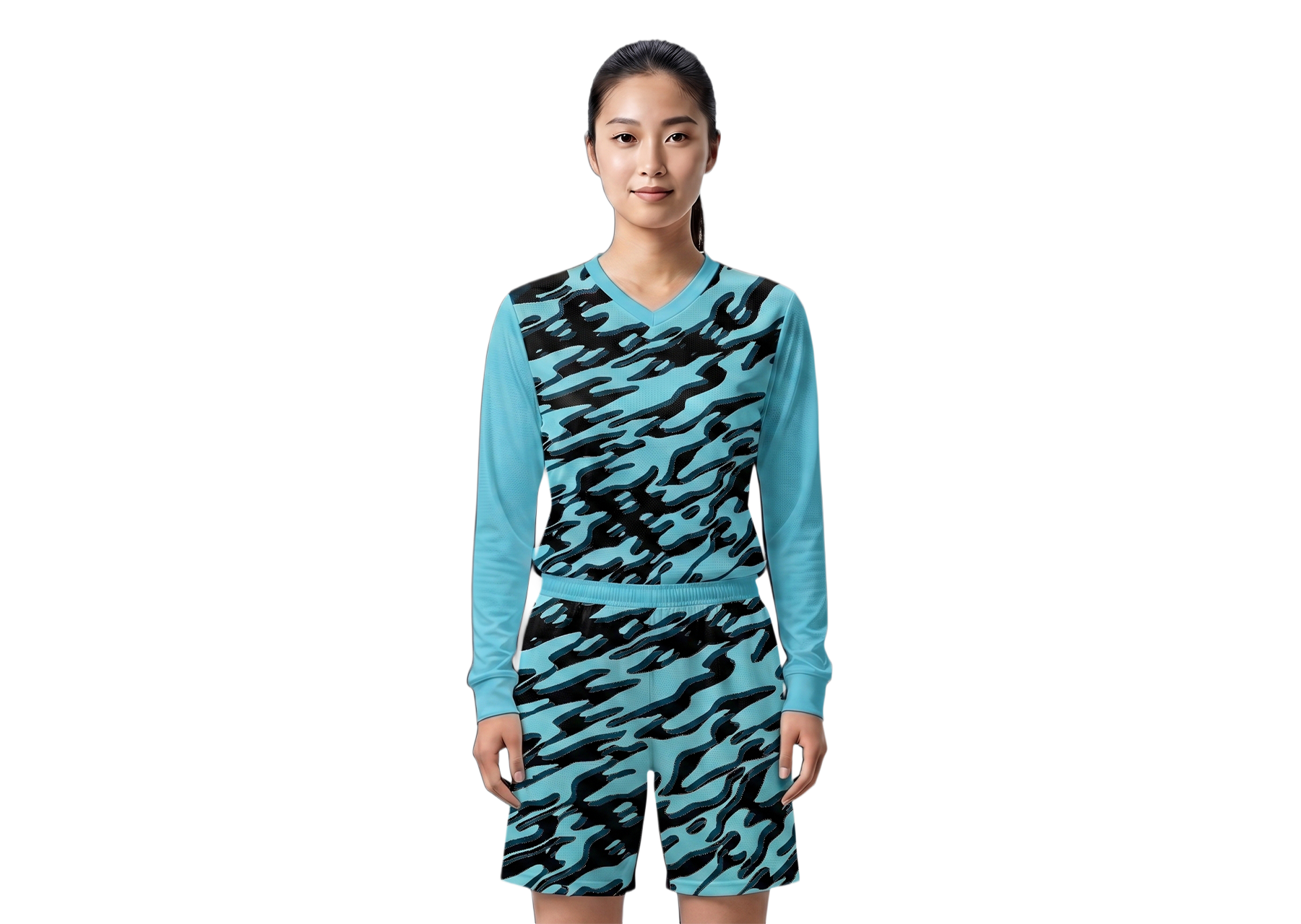 Custom abstract layers adult youth unisex long sleeves soccer jerseys - Jersey
