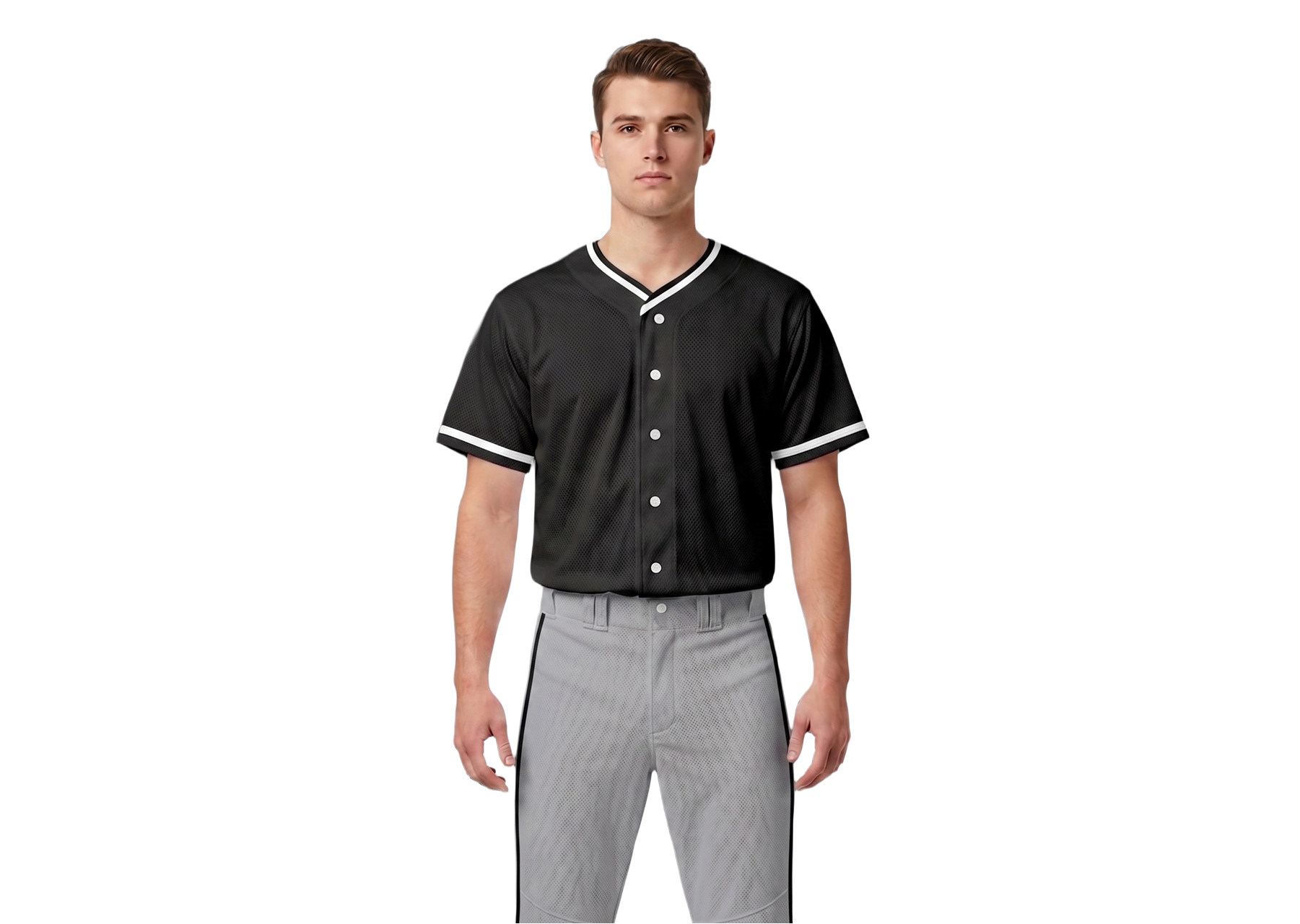 Custom bleak  adult youth unisex full buttons baseball jersey - Jersey