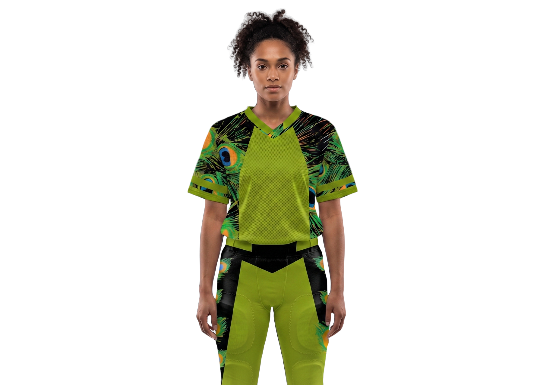 Custom peacock animals adult youth unisex football jersey - Jersey