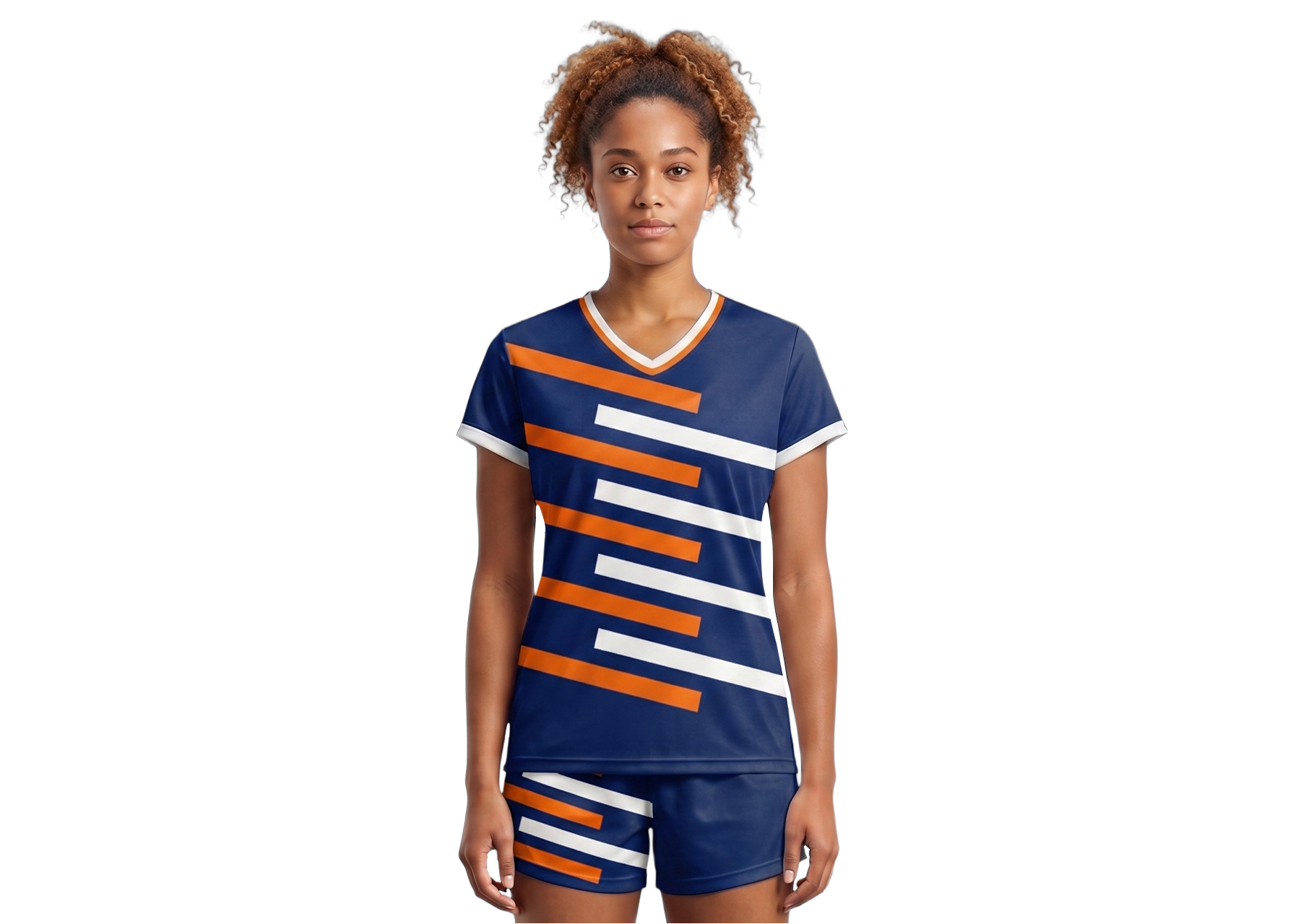 Custom diagonal stripes adult youth volleyball jersey - Jersey