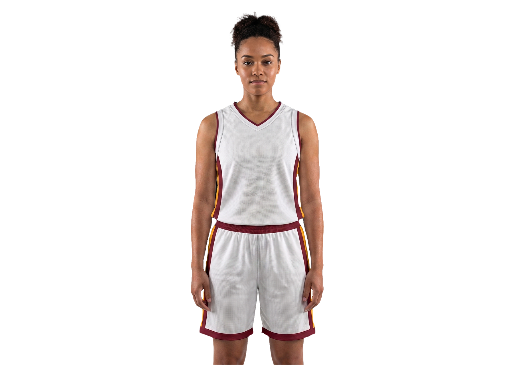 Custom stylish hot white adult youth unisex basketball jersey - reversible uniform - Jersey