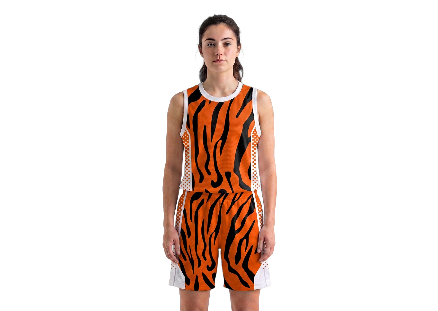 Custom tiger print adult youth unisex racerback jersey - Jersey