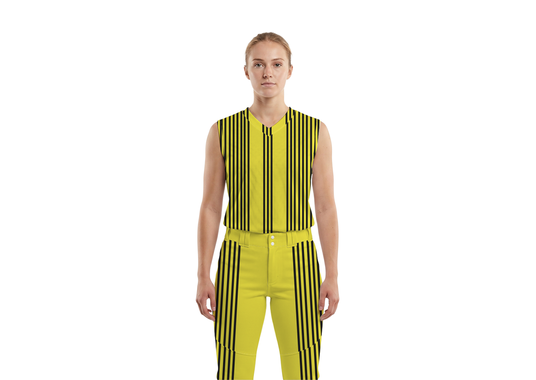 Custom  vertical  lines sleeveless adult youth unisex baseball jersey - Jersey